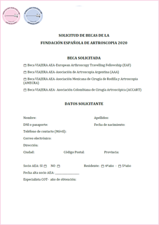 Formulario Becas