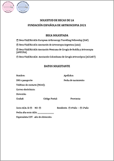 Formulario Becas