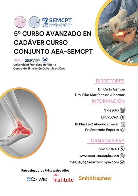 5.º Curso avanzado en cadáver AEA-SEMCPT