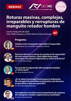 Roturas manguito rotador hombro